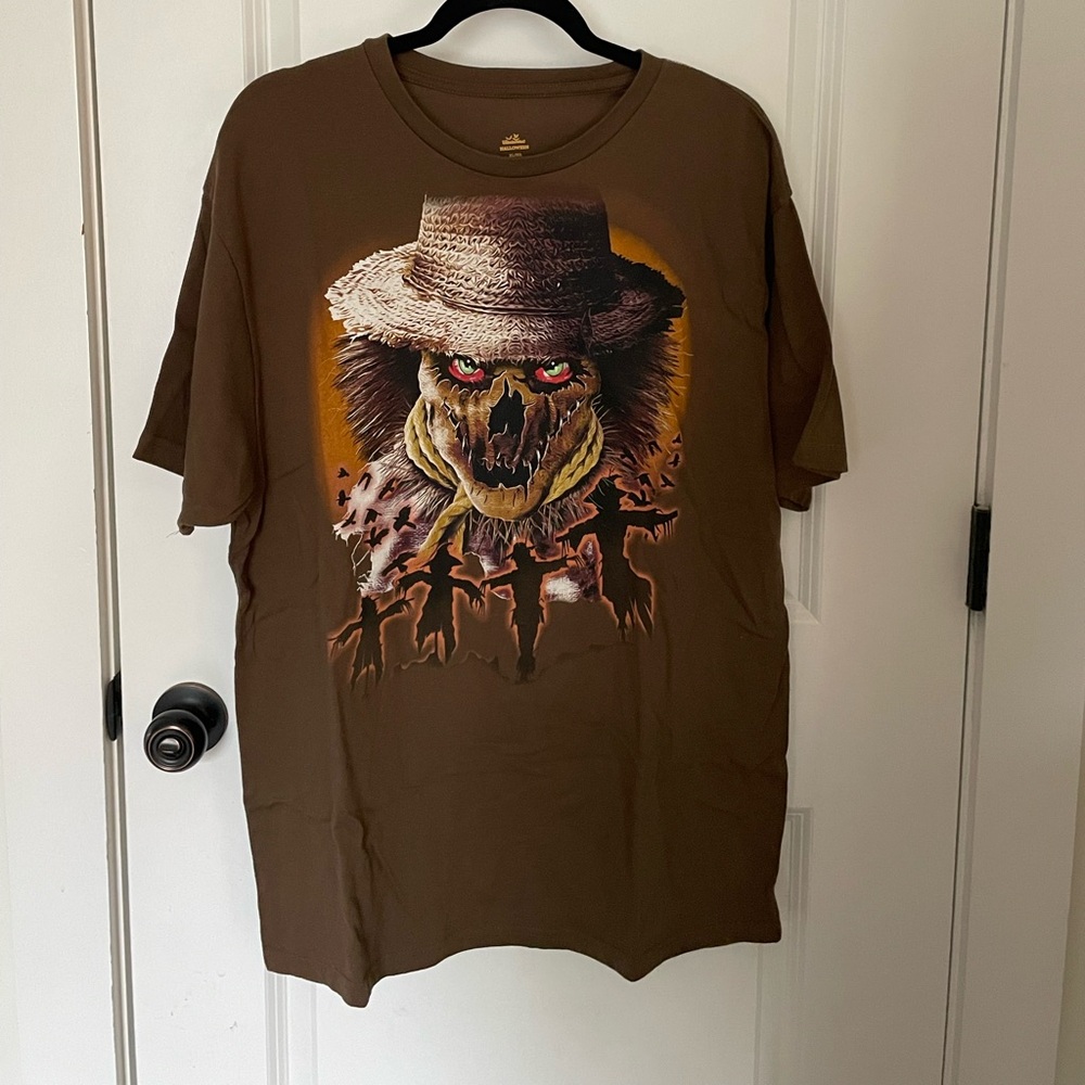Way to Celebrate Halloween scary Scarecrow tshirt size XL